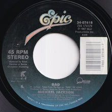 画像をギャラリービューアに読み込む, Michael Jackson - Bad / I Can't Help It (7 inch Record / Used)