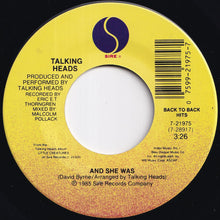 画像をギャラリービューアに読み込む, Talking Heads - And She Was / Wild Wild Life (7 inch Record / Used)
