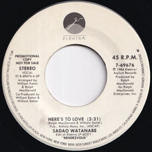 Load image into Gallery viewer, Sadao Watanabe - Here's To Love / Here's To Love (7 inch Record / Used)