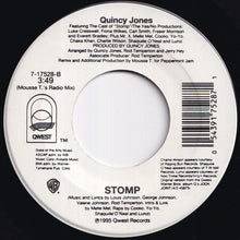画像をギャラリービューアに読み込む, Quincy Jones - Stomp (Frankie Knuckles Mix) / (Mousse T.'s Radio Mix) (7 inch Record / Used)