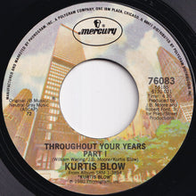 画像をギャラリービューアに読み込む, Kurtis Blow - Throughout Your Years Part I / Part II (7 inch Record / Used)