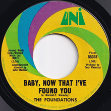 画像をギャラリービューアに読み込む, Foundations - Baby, Now That I've Found You / Come On Back To Me (7 inch Record / Used)