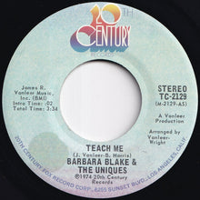 画像をギャラリービューアに読み込む, Barbara Blake & The Uniques - Teach Me / Everlasting Thrill (7 inch Record / Used)