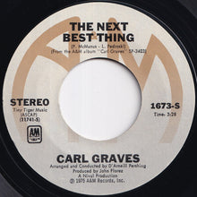 画像をギャラリービューアに読み込む, Carl Graves - The Next Best Thing / Brown Skin Love (7 inch Record / Used)