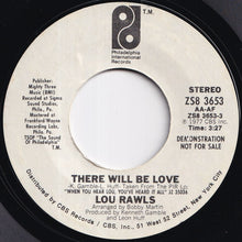 画像をギャラリービューアに読み込む, Lou Rawls - There Will Be Love / There Will Be Love (7 inch Record / Used)