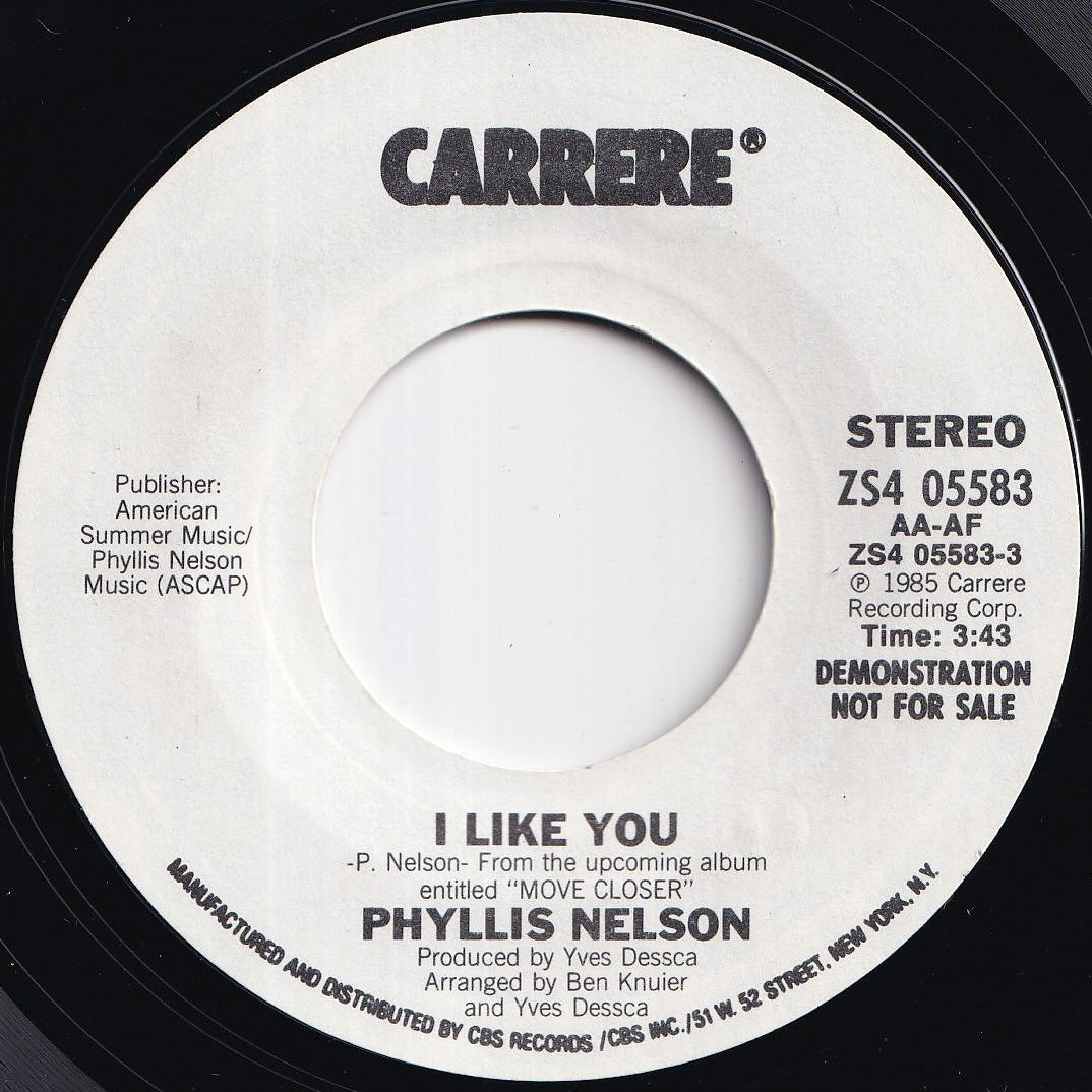 Phyllis Nelson - I Like You / I Like You (7 inch Record / Used