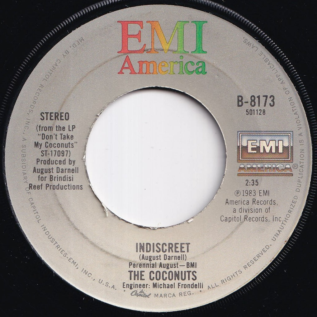 Coconuts - If I Only Had A Brain / Indiscreet (7 inch Record