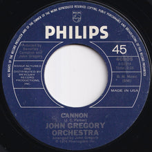 画像をギャラリービューアに読み込む, John Gregory Orchestra - Cannon / The Streets Of San Francisco (7 inch Record / Used)