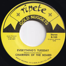Load image into Gallery viewer, Chairmen Of The Board - Everything's Tuesday / Give Me Just A Little More Time (7 inch Record / Used)