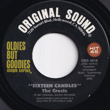 Load image into Gallery viewer, Crests - Sixteen Candles / Trouble In Paradise (7 inch Record / Used)