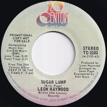 画像をギャラリービューアに読み込む, Leon Haywood - Sugar Lump (Stereo) / (Mono) (7 inch Record / Used)