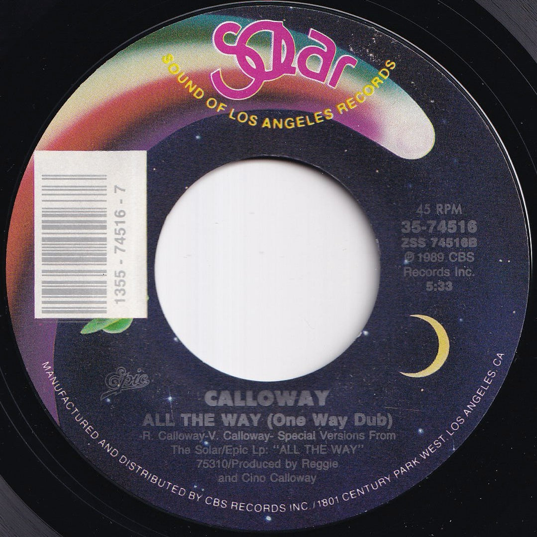 Calloway - All The Way (Radio Edit) / (One Way Dub) (7 inch Record