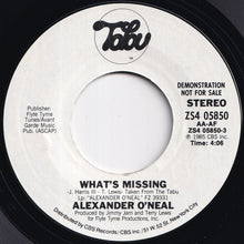 Load image into Gallery viewer, Alexander O'Neal - What's Missing / What's Missing (7 inch Record / Used)