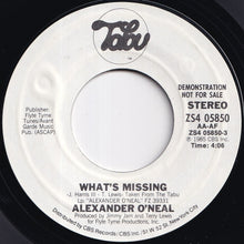 Load image into Gallery viewer, Alexander O'Neal - What's Missing / What's Missing (7 inch Record / Used)
