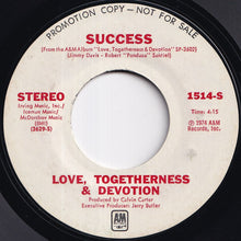 画像をギャラリービューアに読み込む, Love, Togetherness & Devotion - Success / (Edited Version) (7 inch Record / Used)