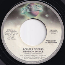 画像をギャラリービューアに読み込む, Pointer Sisters - Neutron Dance / Telegraph Your Love (7 inch Record / Used)