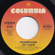 画像をギャラリービューアに読み込む, Champaign - Try Again / International Feel (7 inch Record / Used)