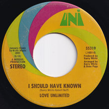 画像をギャラリービューアに読み込む, Love Unlimited - Walkin' In The Rain With The One I Love / I Should Have Known (7 inch Record / Used)