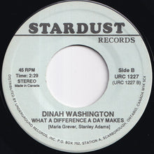 画像をギャラリービューアに読み込む, Dinah Washington - Unforgettable / What A Difference A Day Makes (7 inch Record / Used)