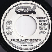 Load image into Gallery viewer, Yvonne Gage - Doin' It In A Haunted House / Doin' It In A Haunted House (7 inch Record / Used)