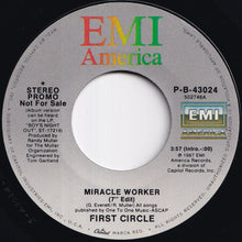 画像をギャラリービューアに読み込む, First Circle - Miracle Worker (7`` Edit) / Miracle Worker (7`` Edit) (7 inch Record / Used)
