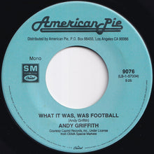 画像をギャラリービューアに読み込む, Andy Griffith / The Ventures - What It Was, Was Football / Hawaii Five-0 (7 inch Record / Used)