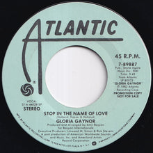 画像をギャラリービューアに読み込む, Gloria Gaynor - Stop In The Name Of Love / Stop In The Name Of Love (7 inch Record / Used)