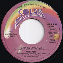 画像をギャラリービューアに読み込む, Whispers - Keep On Lovin' Me / Try It Again (7 inch Record / Used)