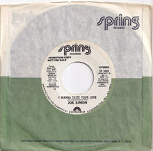 Load image into Gallery viewer, Joe Simon - I Wanna Taste Your Love / I Wanna Taste Your Love (7 inch Record / Used)