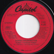 画像をギャラリービューアに読み込む, Donna Washington - If You Leave Me Now / First Things First (7 inch Record / Used)