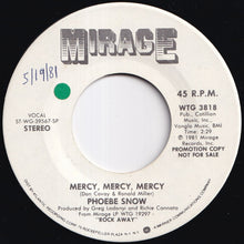画像をギャラリービューアに読み込む, Phoebe Snow - Mercy, Mercy, Mercy / Mercy, Mercy, Mercy (7 inch Record / Used)