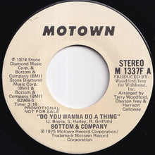 画像をギャラリービューアに読み込む, Bottom & Company - Do You Wanna Do A Thing / Ticket To The Moon (7 inch Record / Used)
