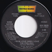 画像をギャラリービューアに読み込む, Rose Royce - I'm In Love (And I Love The Feeling) (Stereo) / (Mono) (7 inch Record / Used)