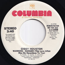 画像をギャラリービューアに読み込む, Cissy Houston - Warning - Danger (This Love Affair May Be Hazardous To You) / Warning - Danger (This Love Affair May Be Hazardous To You) (7 inch Record / Used)