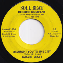 画像をギャラリービューアに読み込む, Calvin Leavy - Cummins Prison / Brought You To The City (7 inch Record / Used)