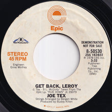 画像をギャラリービューアに読み込む, Joe Tex - Get Back Leroy (Stereo) / (Mono) (7 inch Record / Used)