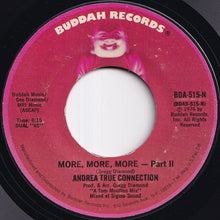 画像をギャラリービューアに読み込む, Andrea True Connection - More, More, More – Part I / Part II (7 inch Record / Used)