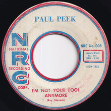 画像をギャラリービューアに読み込む, Paul Peek - Olds-Mo-William / I'm Not Your Fool Anymore (7 inch Record / Used)