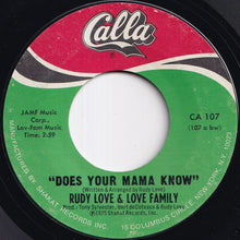 画像をギャラリービューアに読み込む, Rudy Love & Love Family - Does Your Mama Know / Housewife Blues (7 inch Record / Used)