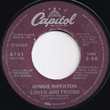画像をギャラリービューアに読み込む, Minnie Riperton - Lover And Friend / Return To Forever (7 inch Record / Used)