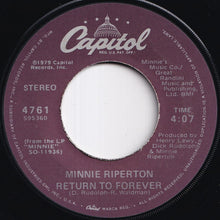 画像をギャラリービューアに読み込む, Minnie Riperton - Lover And Friend / Return To Forever (7 inch Record / Used)