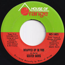 Load image into Gallery viewer, Geater Davis - For Your Precious Love / Wrapped Up In You (7 inch Record / Used)