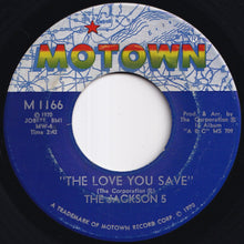 画像をギャラリービューアに読み込む, Jackson 5 - The Love You Save / I Found That Girl (7 inch Record / Used)