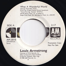 Load image into Gallery viewer, Louis Armstrong - What A Wonderful World / What A Wonderful World (7 inch Record / Used)