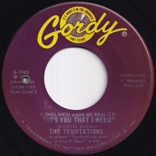 画像をギャラリービューアに読み込む, Temptations - (Loneliness Made Me Realize) It's You That I Need / Don't Send Me Away (7 inch Record / Used)