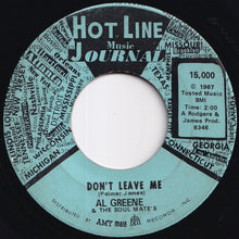 画像をギャラリービューアに読み込む, Al Greene & The Soul Mate's - Back Up Train / Don't Leave Me (7 inch Record / Used)