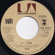 画像をギャラリービューアに読み込む, War - Get Down / All Day Music (7 inch Record / Used)