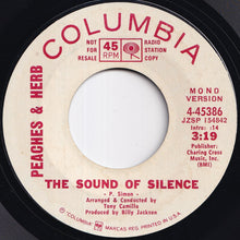 画像をギャラリービューアに読み込む, Peaches & Herb - The Sound Of Silence (Stereo) / (Mono) (7 inch Record / Used)
