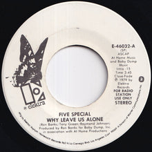 画像をギャラリービューアに読み込む, Five Special - Why Leave Us Alone (Stereo) / (Mono) (7 inch Record / Used)