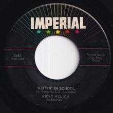 画像をギャラリービューアに読み込む, Ricky Nelson - Stood Up / Waitin' In School (7 inch Record / Used)